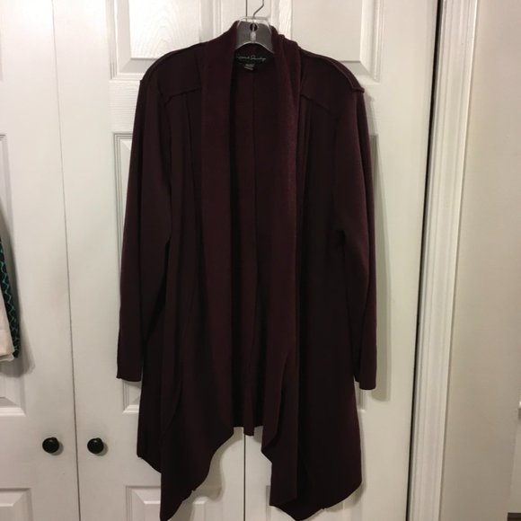 French Laundry Plum Colored, Super Soft Cardigan - Picture 1 of 9